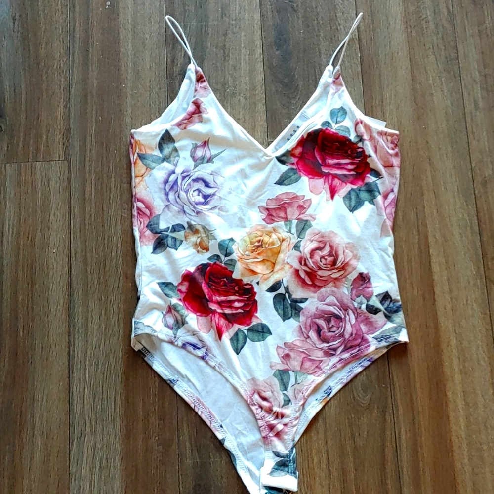 Gaze floral bodysuit